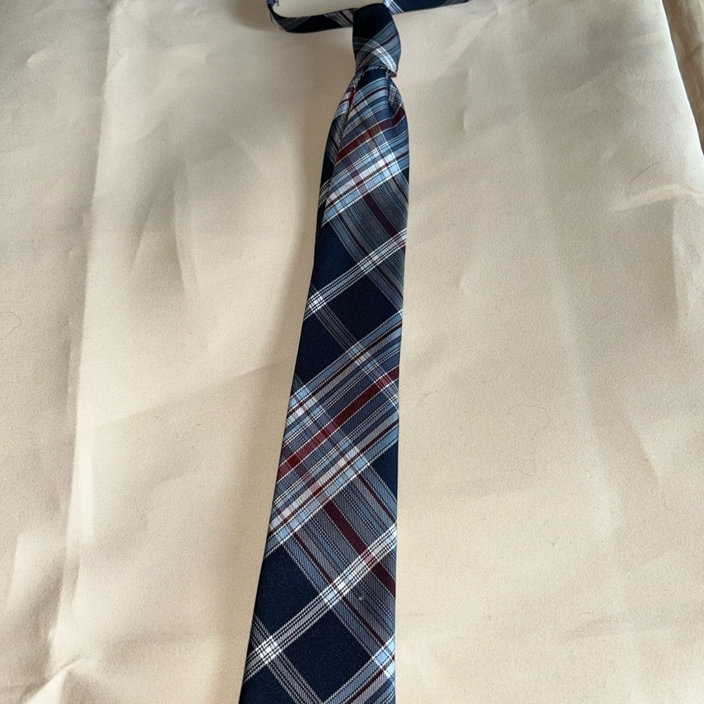 Place Blue and Red Tartan Tie